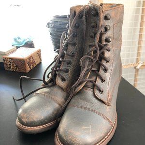 BED STU Judgement Women Ankle Boots Smoke Grey 7